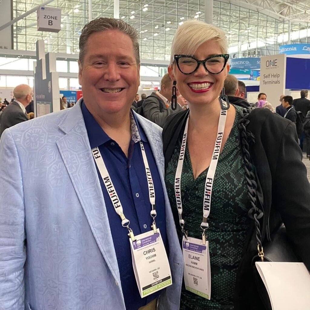 Chris Yochim and Elaine Hamm at Bio International