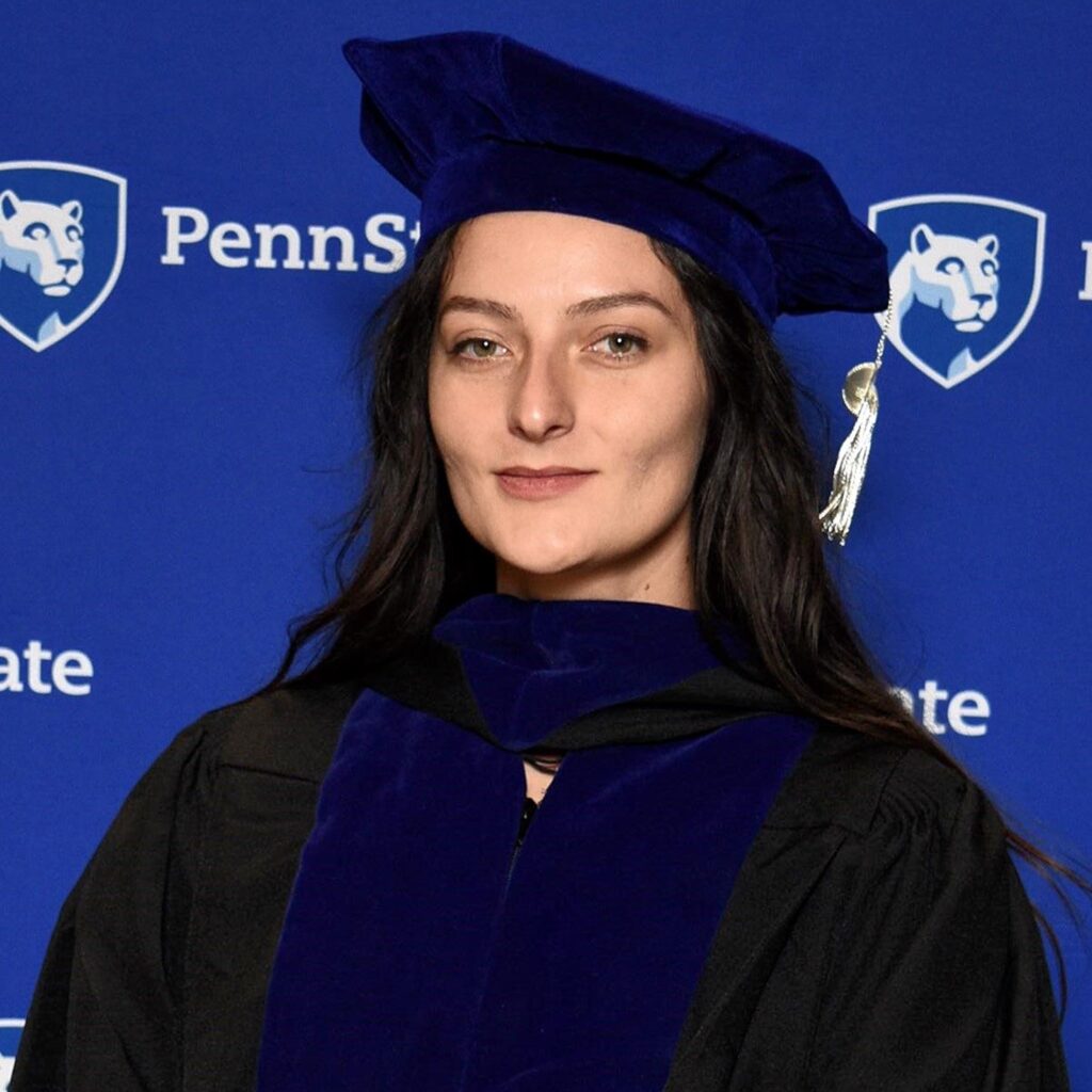 Auni Williams in cap and gown