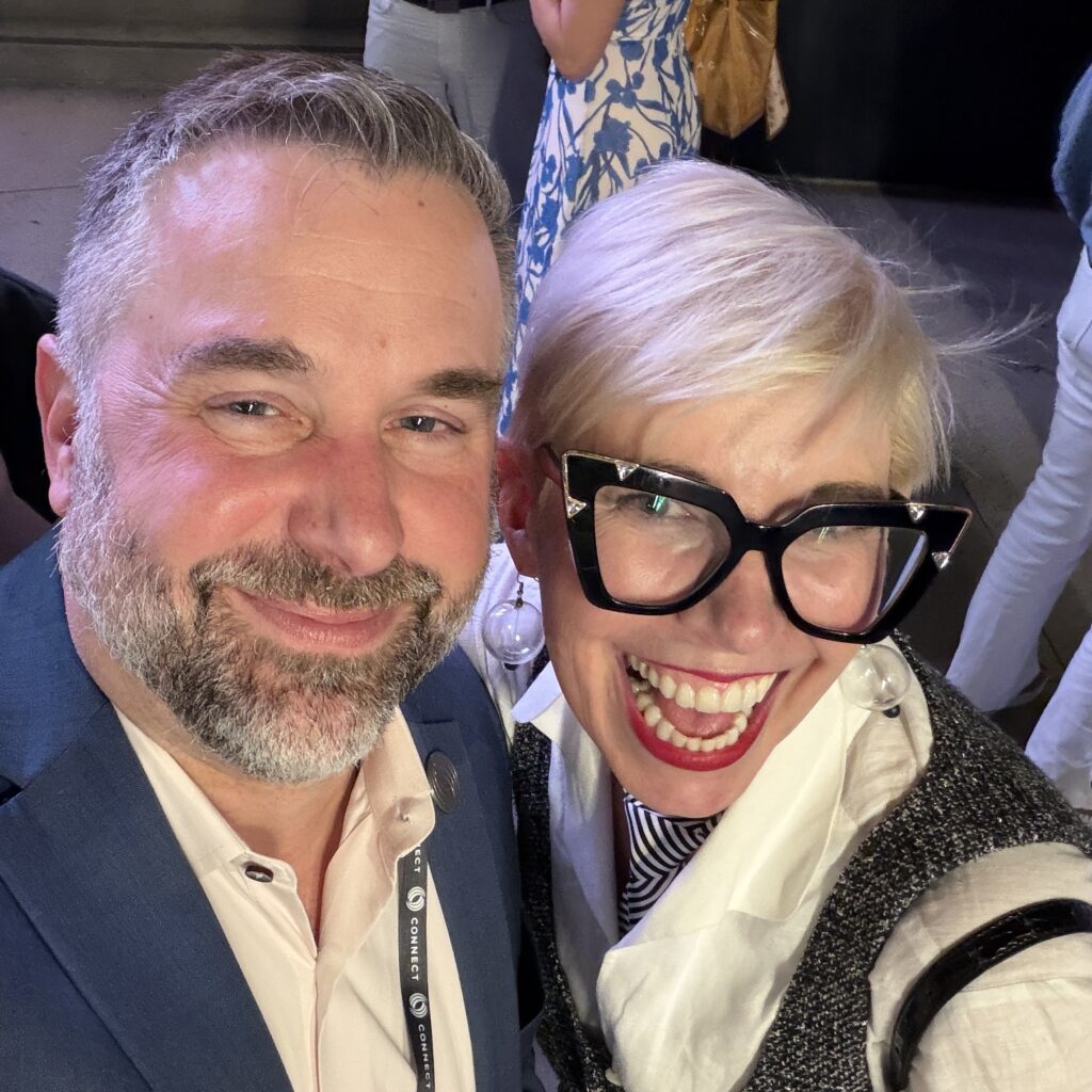 James Zanewicz and Elaine Hamm at event